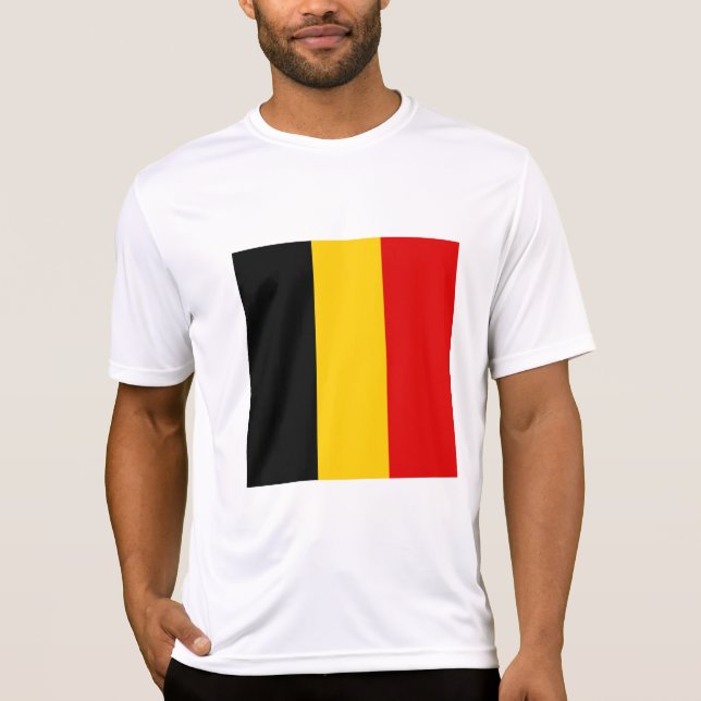 Camiseta Bandeira da Bélgica (Frente)