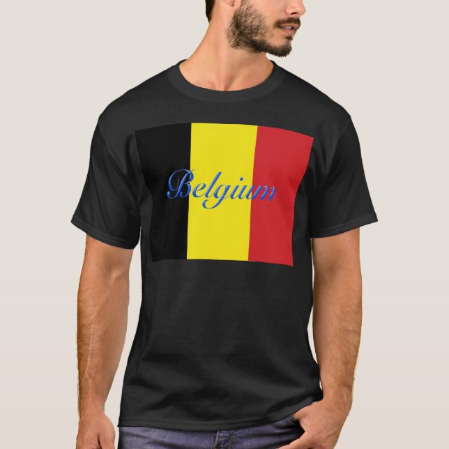 Camiseta Bandeira da Bélgica (Frente)