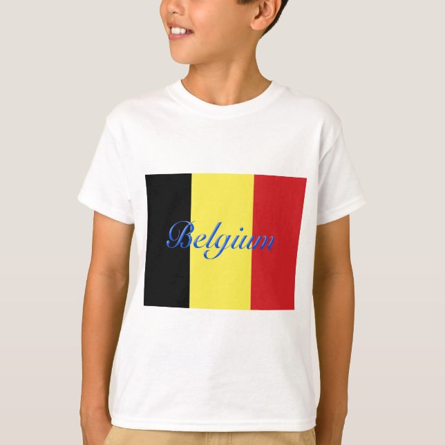 Camiseta Bandeira da Bélgica (Frente)