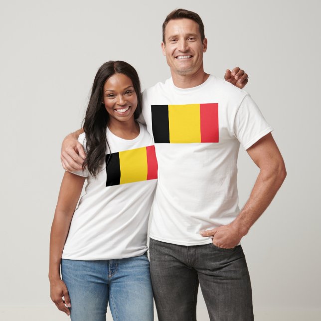 Camiseta Bandeira da Bélgica (Unissex)
