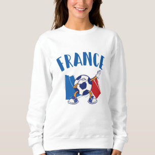Camiseta Bandeira da bola de futebol da França Dabbing