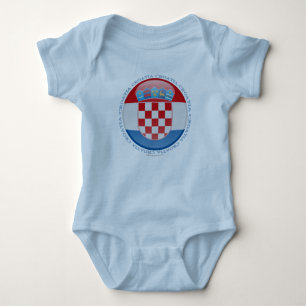 Camiseta Bandeira da bolha de Croatia