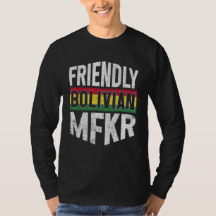 Camiseta Bandeira da Bolívia Bolivianos Orgulhosos Homens e