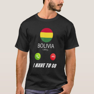Camiseta Bandeira da Bolívia Lembrança Bolívia Está Chamand