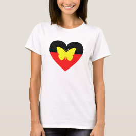 Camiseta Bandeira da Borboleta Aborígene