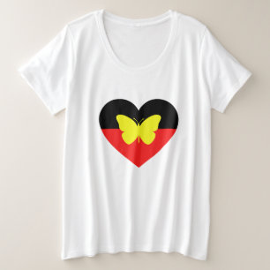 Camiseta Bandeira da Borboleta Aborígene