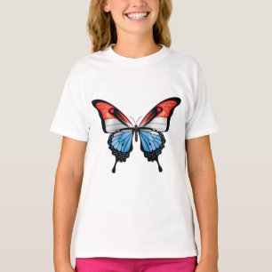 Camiseta Bandeira da Borboleta do Swallowtail, no Luxemburg