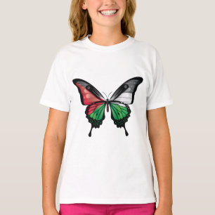 Camiseta Bandeira da Borboleta dos Swallowtail da Palestina