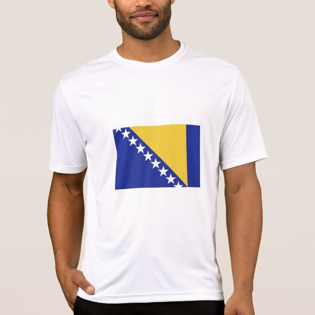 Camiseta Bandeira da Bósnia e Herzegovina (Frente)