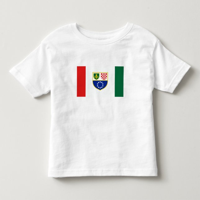 Camiseta Bandeira da Bósnia-Herzegovina (Frente)
