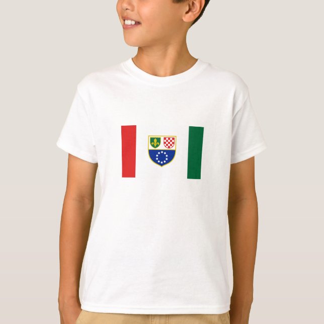 Camiseta Bandeira da Bósnia-Herzegovina (Frente)