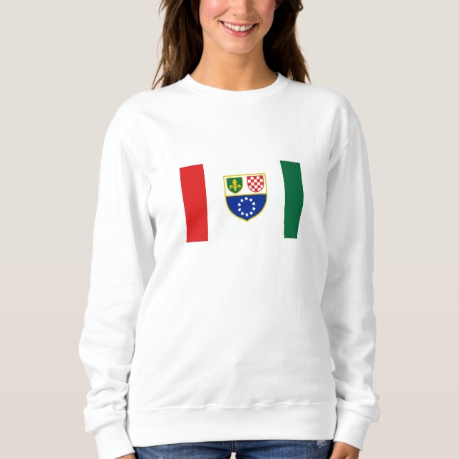 Camiseta Bandeira da Bósnia-Herzegovina (Frente)