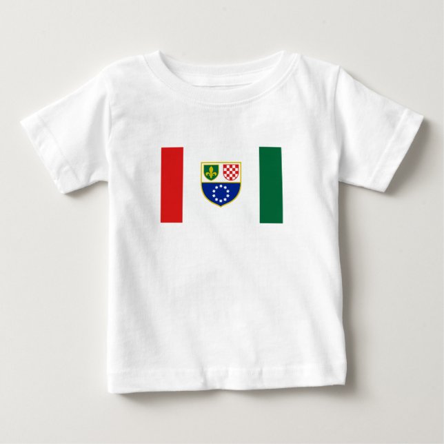 Camiseta Bandeira da Bósnia-Herzegovina (Frente)