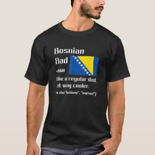 Camiseta Bandeira da Bósnia-Pai - Bósnia-Herzegovina F