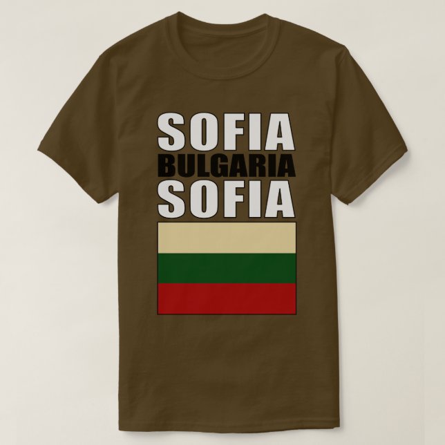 Camiseta Bandeira da Bulgária (Frente do Design)