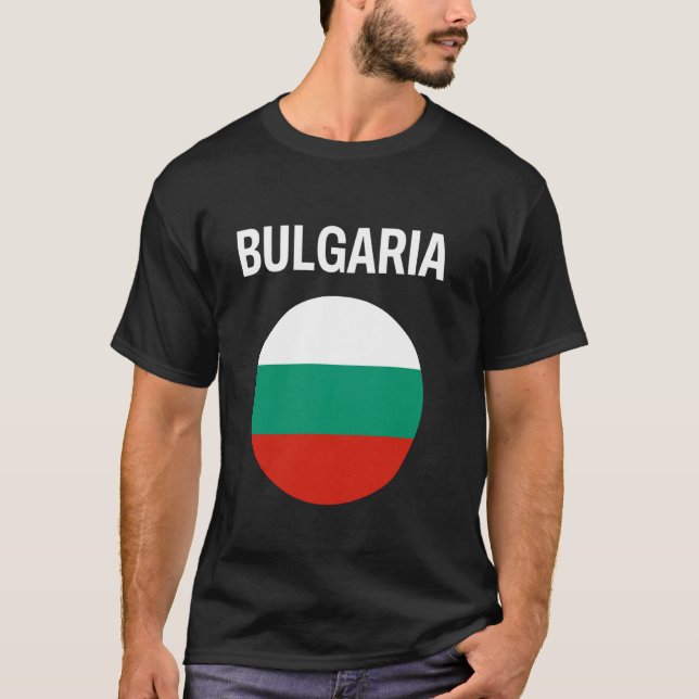 Camiseta Bandeira da Bulgária Moderna (Frente)