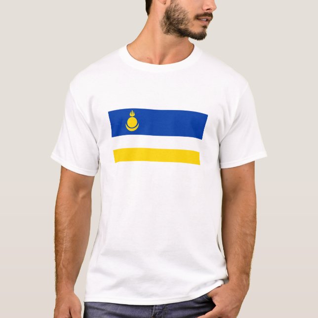 Camiseta Bandeira da Buryatia Patriótica (Frente)