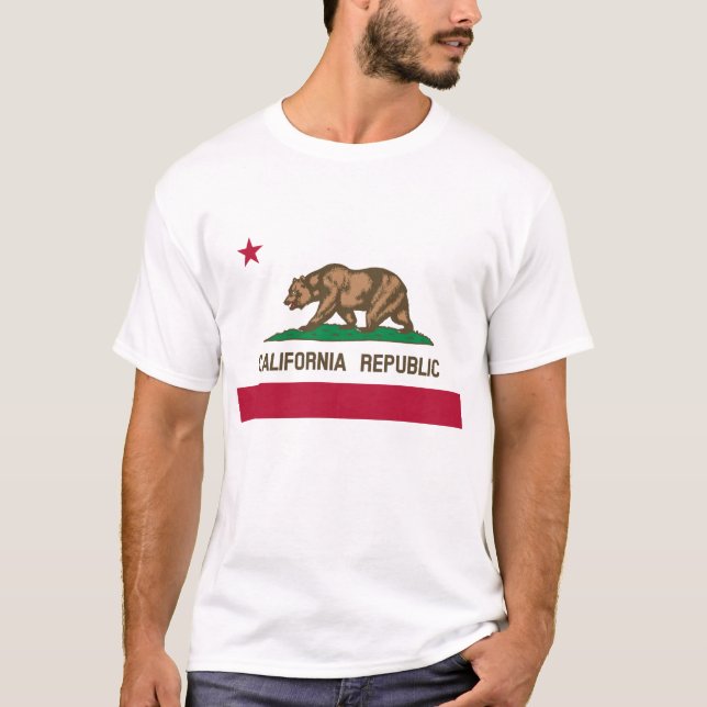 Camiseta Bandeira da Califórnia (Frente)