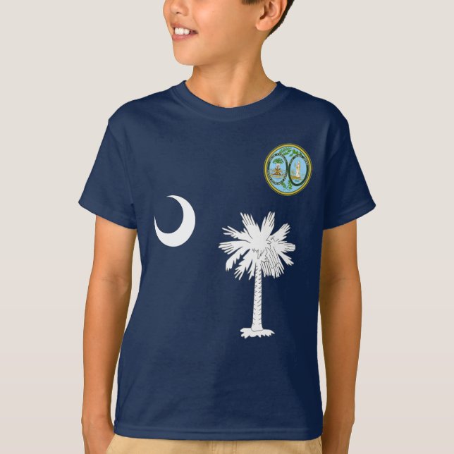 Camiseta bandeira da Carolina do Sul (Frente)