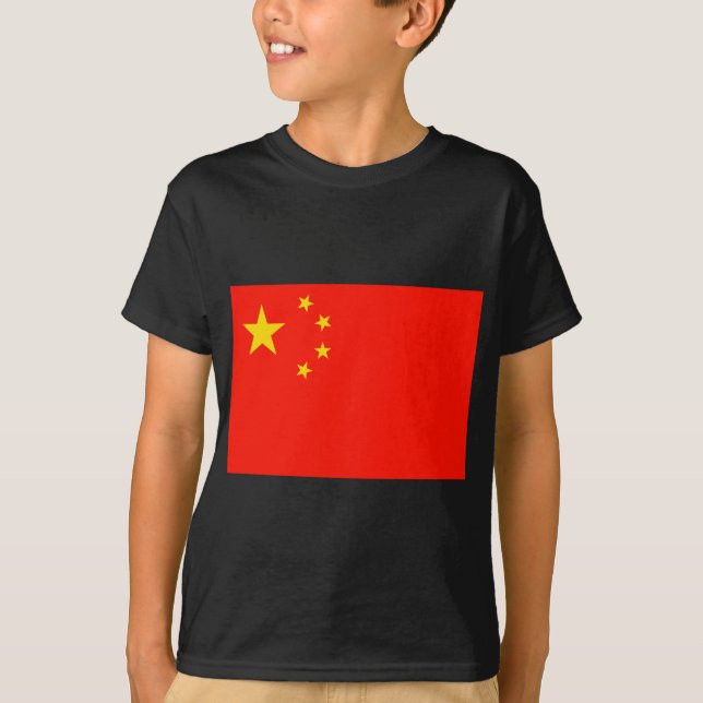 Camiseta Bandeira da China - Alta Qualidade (Frente)