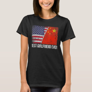Camiseta Bandeira da China com bandeira da América Latina -