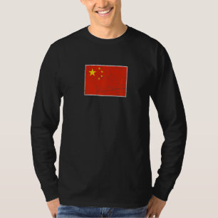 Camiseta Bandeira da China com cores nacionais chinesas ant