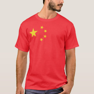 Camiseta Bandeira da China mostra Ano Novo Patriótico Chinê