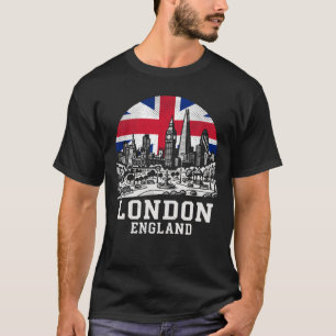 Camiseta Bandeira da Cidade de Londres Inglaterra Reino Uni
