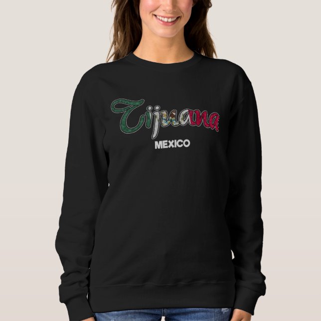 Camiseta Bandeira da cidade de Tijuana mexicana (Frente)
