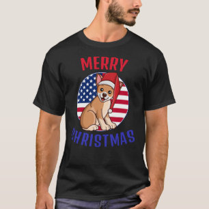 Camiseta Bandeira da Cláusula de Natal Patriótica Chihuahua
