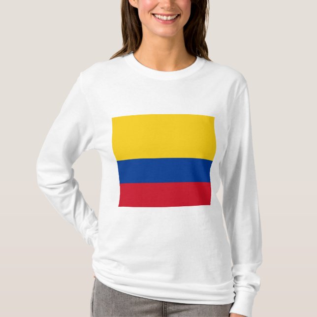 Camiseta Bandeira da Colômbia (Frente)