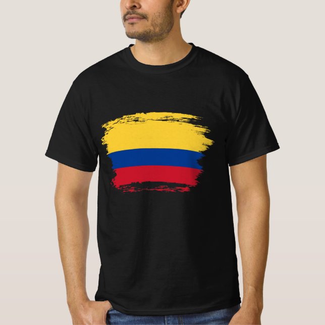 Camiseta bandeira da Colômbia (Frente)