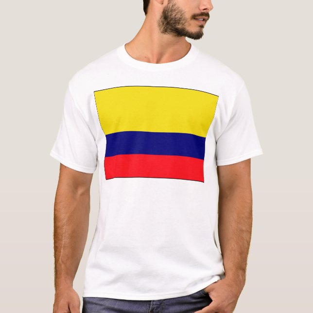 Camiseta bandeira da Colômbia (Frente)