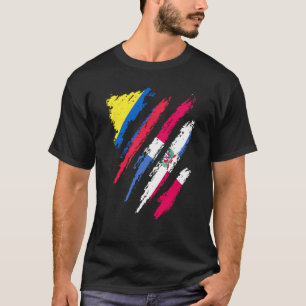 Camiseta Bandeira da Colômbia Patriota Dominicano Crescido