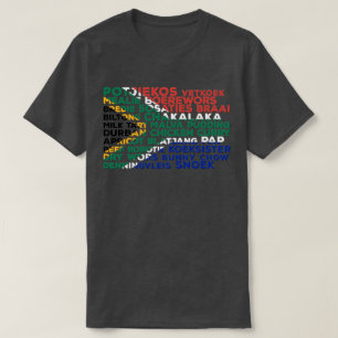 Camiseta Bandeira da Comida na África do Sul