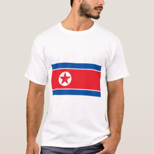Camiseta Bandeira da Coreia do Norte