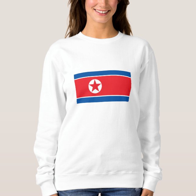 Camiseta Bandeira da Coreia do Norte (Frente)