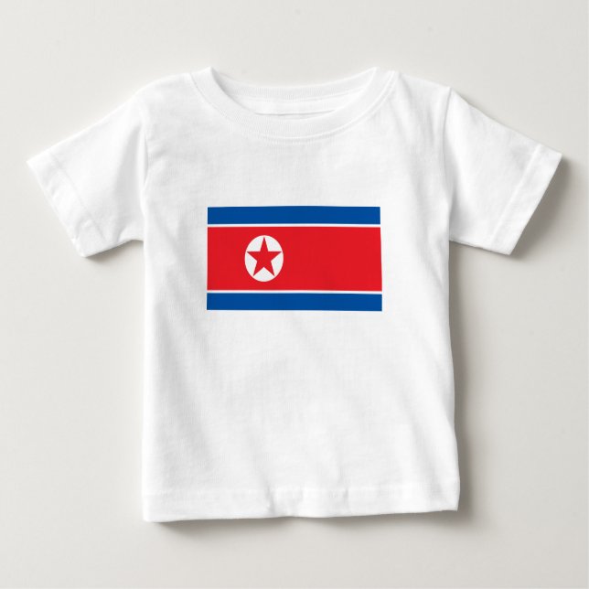 Camiseta Bandeira da Coreia do Norte (Frente)