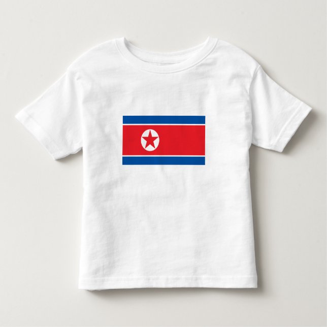 Camiseta Bandeira da Coreia do Norte (Frente)