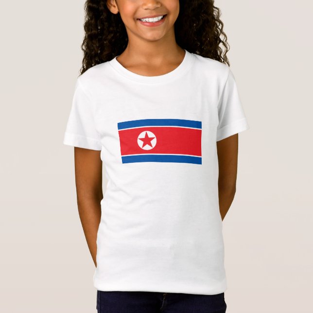 Camiseta Bandeira da Coreia do Norte (Frente)