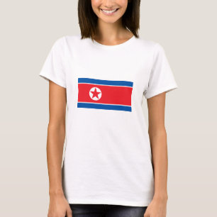 Camiseta Bandeira da Coreia do Norte