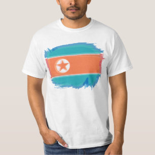 Camiseta Bandeira da Coreia do Norte