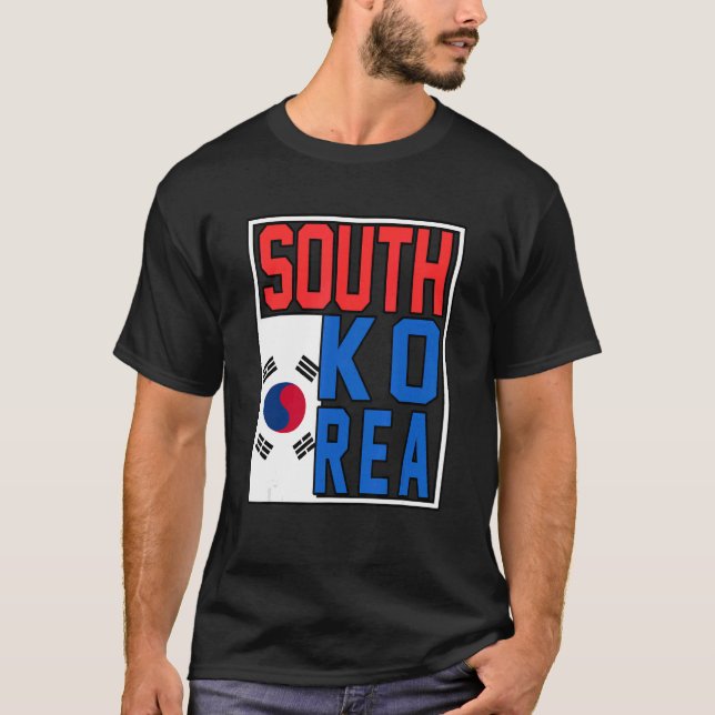 Camiseta Bandeira da Coreia do Sul (Frente)