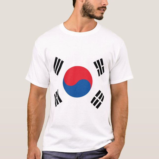 Camiseta Bandeira da Coreia do Sul (Frente)