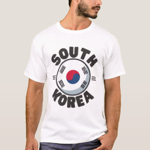 Camiseta bandeira da Coreia do Sul
