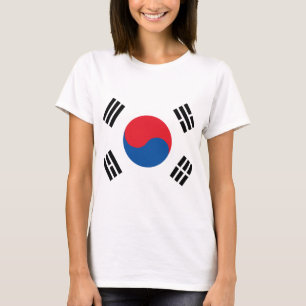 Camiseta Bandeira da Coreia do Sul