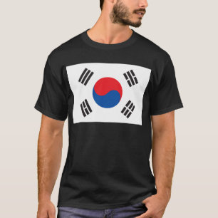 Camiseta Bandeira da Coreia do Sul