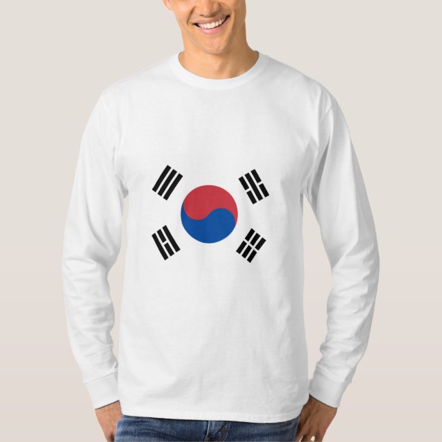 Camiseta Bandeira da Coreia do Sul (ROK) (Frente)