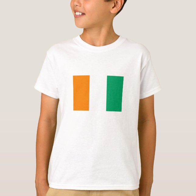 Camiseta Bandeira da Costa do Marfim (Frente)