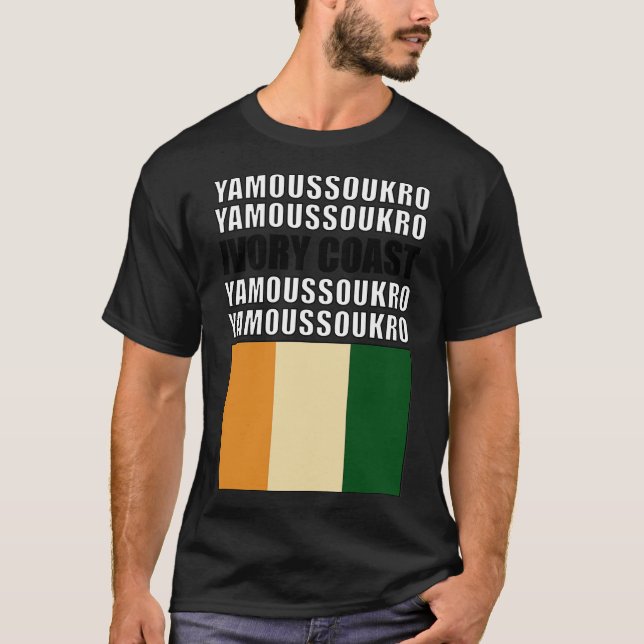 Camiseta Bandeira da Costa do Marfim (Frente)